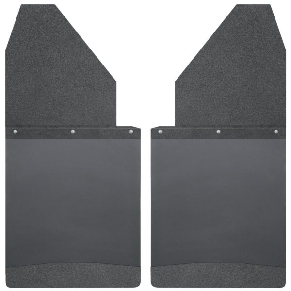 Kick Back Mud Flaps 14" Wide - Black Top and Black Weight