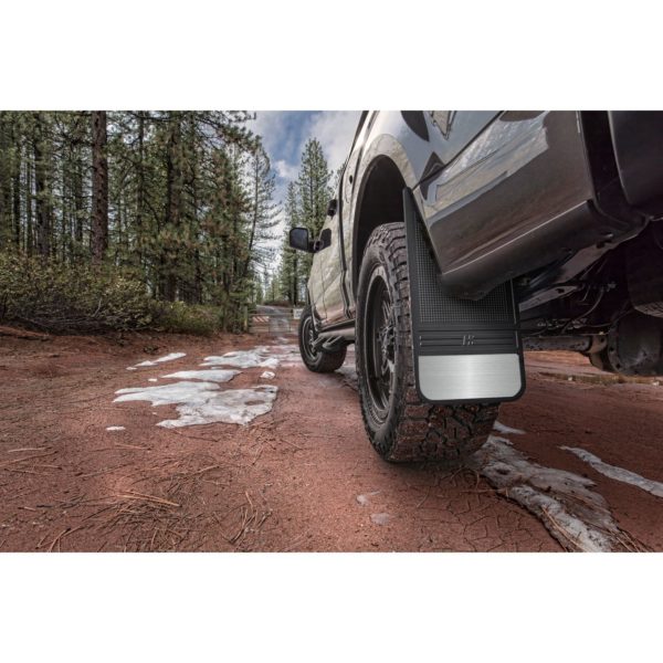 Rubber Rear Mud Flaps - 12IN w/ Weight